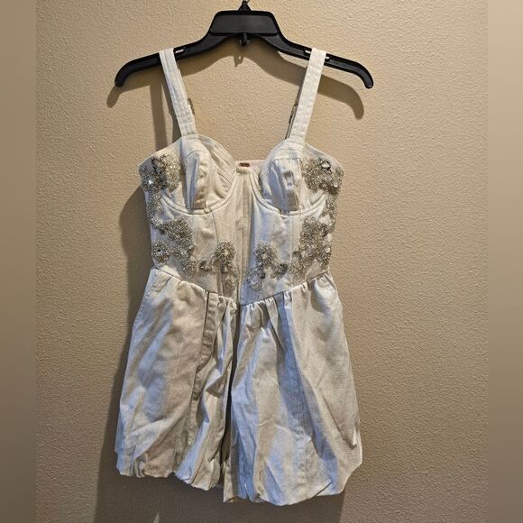 NWT Free People Janelle Bubble Romper Sz 0 - Picture 13 of 16